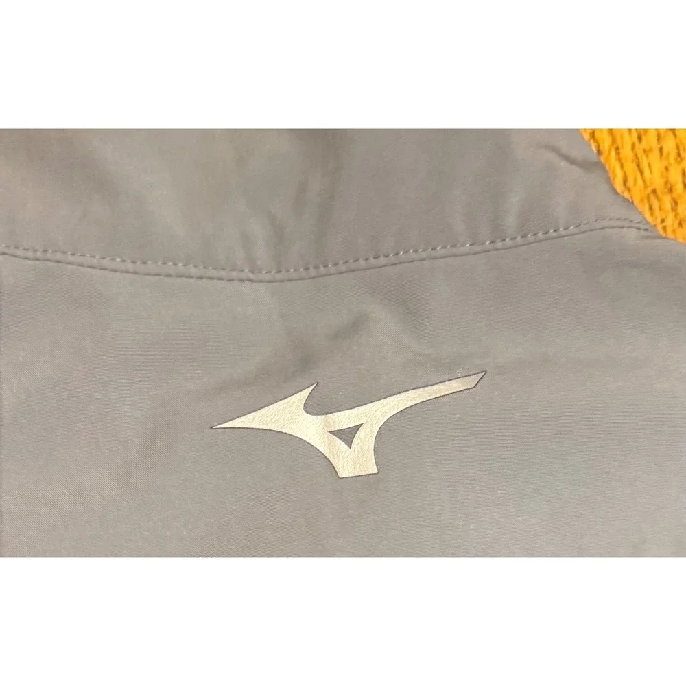 Mizuno Mens Performance Quarter Zip Pullover Black Grey Athletic Top Small